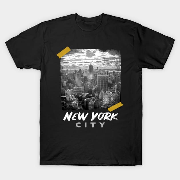 New York City Skyline T-Shirt by JTG DESIGN